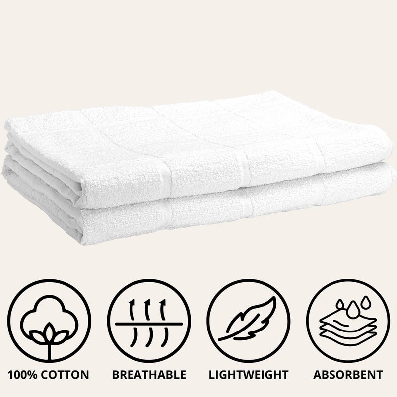 Modefa Islamic Men's Ihram Towel Set for Hajj Umrah - 2 Piece Set - 110 x 220, 100% Cotton - Combo with Belt, Kufi and Tawaf Beads - Image 4